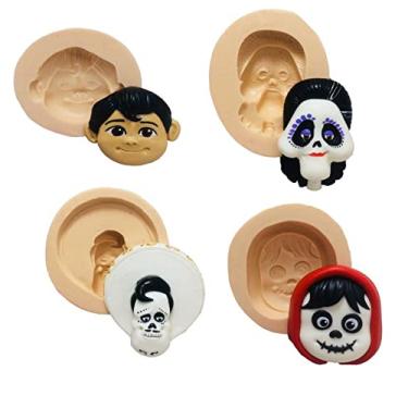 Imagem de Molde de silicone kit personagens a vida é uma festa Rb074