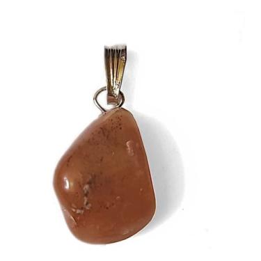 Imagem de Pingente Pedra Da Lua Marroquina Natural + Brinde Cor:Laranja-claro