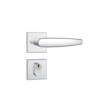 Imagem de FECHADURA PARA PORTA EXTERNA STAM 803/33 C/CILINDRO CROMADA QUADRADA 40 MM