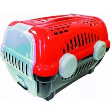 Imagem de Caixa De Transporte Luxo Furacão Pet Vermelha N3 - Furacao Pet