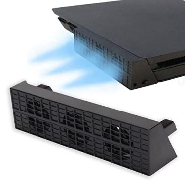 Imagem de Acogedor Ventilador de resfriamento USB Host para PS4 Slim, cooler USB externo Radiador automático com sensor de temperatura controlado com 3 ventiladores para Playstation 4 Slim