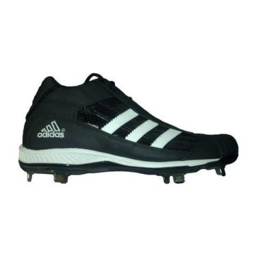 Imagem de adidas Diamond King 3/4 Size 14 Baseball Shoes Cleats (Black/ White)