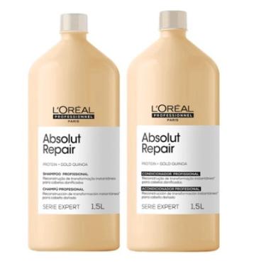 Imagem de L'Oréal Professionnel Serie Expert Absolut Repair Gold Quinoa + Protein (Kit Shampoo e Condicionador 1,5L)