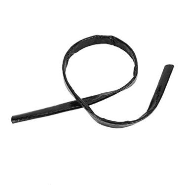 Imagem de Senyar Trança de manga de fogo, manga de fogo de calor de 1 m trança de fogo escudo térmico de chama 5/8 ID 1,5 cm serve para mangueira de combustível AN10 (preto)