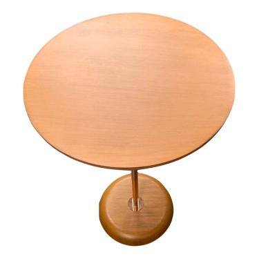 Imagem de Mesa Lateral Pintada A Mão Aço Galvanizado Até 30kg 61x42cm