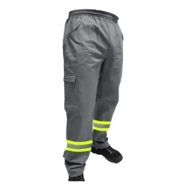 Imagem de Calça Brim Profissional Masculina Para Trabalho Uniforme 38 - Moda M