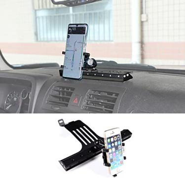 Imagem de Painel de instrumentos de carro trilho suporte de telefone móvel para Hummer H3 2005-2009 controle central ventilação de ar multifuncional suporte de telefone celular, preto, 1 peça