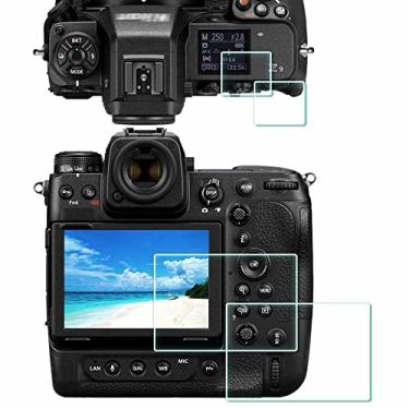 Imagem de ULBTER Protetor de tela para Nikon Z9 Z8 Z 8 Z 9 + tela superior [2 + 2 unidades], capa de vidro temperado 0,3 mm, dureza 9H, antiarranhões, impressões digitais, antibolhas