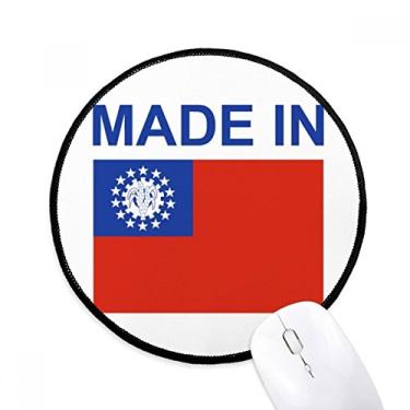 Imagem de DIYthinker Feito em Myanmar Country Love Mouse Pad Desktop Office Tapete redondo para computador