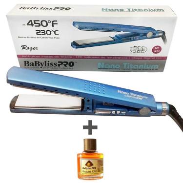 Imagem de Prancha BabyLiss Pro Nano Titanium 1 1/4 + Oleo de Argan 8ml