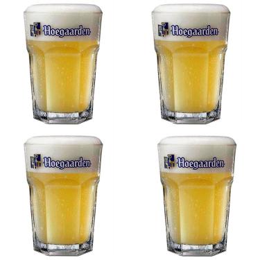 Imagem de Conjunto com 4 Copos para Cerveja Hoegaarden Globimport - 400ml