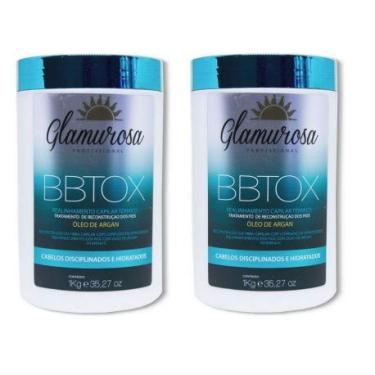 Imagem de Glamurosa Redutor Capilar Capilar em massa Óleo Argan - Kit 2x Botox 1kg