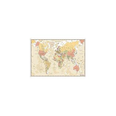 Imagem de Mapa Mundi retrô adesivado 105 Artigianato CX 1 UN