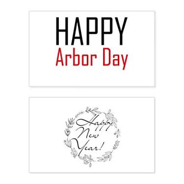 Imagem de Celebrate Arbor Day Blessing Festival Ano Novo Cartão de felicitações Bless Message Present