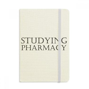 Imagem de Caderno de Phrase Curto para Estudo de Farmácia Oficial de Tecido Rígido Diário Clássico