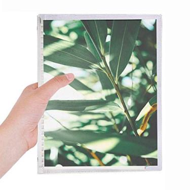 Imagem de Caderno de fotos Green Leaf Plant Nature com folhas soltas e diário recarregável