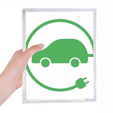 Imagem de Plugues circulares de energia para veículos que protegem o meio ambiente, caderno, folhas soltas, diário recarregável, artigos de papelaria