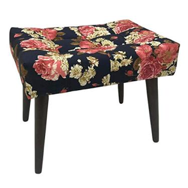 Imagem de Puff Capitonê Luxo Marinho Imperial Impermeável