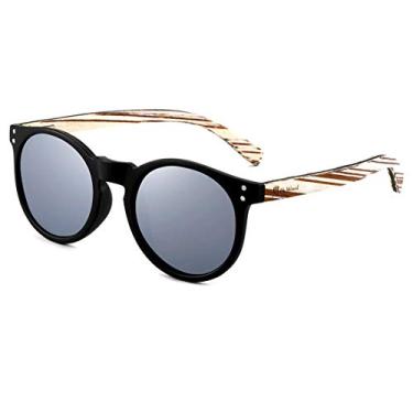 Imagem de Óculos de Sol HU WOOD Polarizados Óculos de Sol Design Madeira Bambu COLORS com Proteção Uv400 (C3)