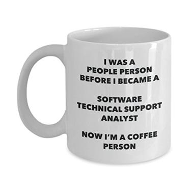 Imagem de Software Technical Support Analyst Coffee Person Mug - Funny Tea Cocoa Cup - Birthday Christmas Coffee Lover Cute Gag Gifts Idea