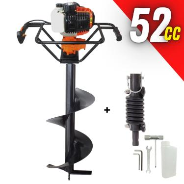 Imagem de Perfurador de Solo Vulcan Trent VPS520 2T 52cc 2,5hp Acompanha Broca 80x30cm Com Pino Trava + Amortecedor Potente e Resistente Ideal Para Silvicultura