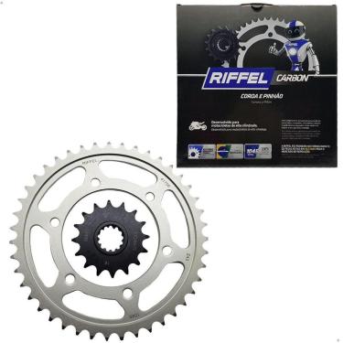 Imagem de Kit Coroa Pinhão Riffel Mt 07 Mt 10 Sp Fz 07 Fz 10 Xsr 700