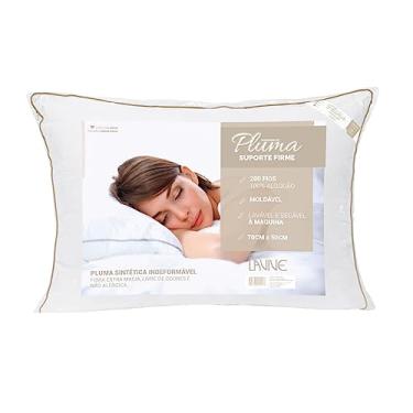 Imagem de Travesseiro De Pluma de Ganso Sintética Suporte Firme 50cm x70cm - Lavive