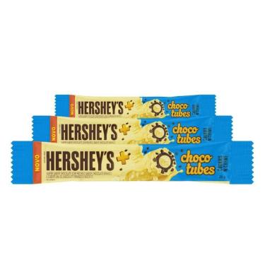Imagem de Chocolate Hersheys 3 Unidades 25G Chocotubes Cookies N Creme