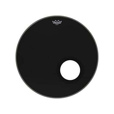 Imagem de Pele para Bumbo de 22 Polegadas Powerstroke 3 Ebony com Molde para Furo Black Dynamo P3-1022-ES