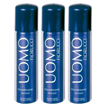 Imagem de Fiorucci Uomo Kit - 3 Desodorantes Aerossóis Kit