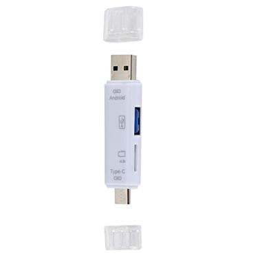 Imagem de 1 cartão de memória USB 3.0 tipo C/USB/micro USB SD TF cartão de memória OTG adaptador peça acessório para telefones celulares