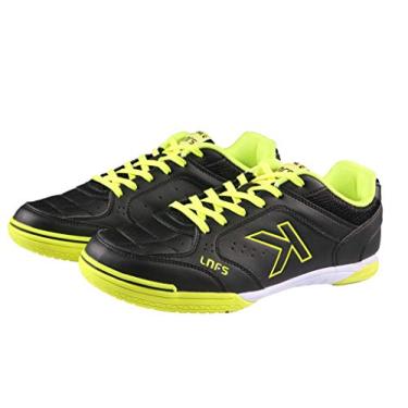 Imagem de KELME PRO Futsal tênis de futebol – Sapatos de Futsal para homens jovens é o principal patrocinador da LNFS, Black/Yellow, 8