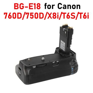 Imagem de Aperto Da Bateria Vertical para o Canon 760D BG-E18 750D X8i T6S T6i BG-E18 Aperto Da Bateria
