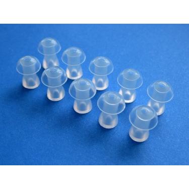 Imagem de 10 fones de ouvido de substituição para cogumelos pequenos (S) compatíveis com Klipsch AS-5i, S5i, X4i, Reference S4i, S4i Rugged, S4i II, S4a II, S4, AW-4i, S3, S3m, S2, S2m, X1 e Fones de ouvido personalizados de 1,2,3 cm