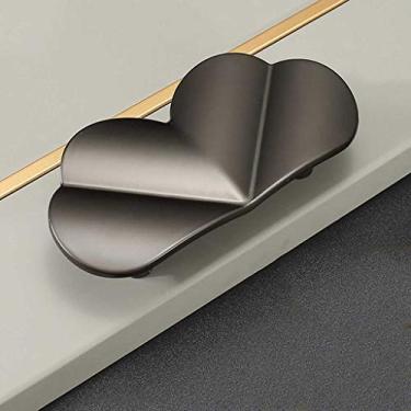 Imagem de Formato de trevo de quatro folhas/maçaneta de porta de liga de zinco puxador de móveis puxador de gaveta de armário de cozinha (B M)