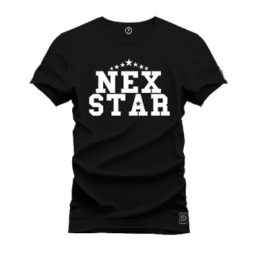 Imagem de Camiseta T-Shirt Confortável Estampada Nex Star Preto G