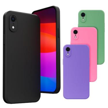 Imagem de Capa Capinha Case Compatível iPhone XR Silicone Veludo Premium [2ASHOP] (AZUL CELESTE)