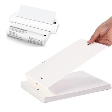 Imagem de Papel Termico A4 100 Folhas Impressora Termica Bluetooth Nota Arquivo Processo Advogado Lista Escritorio Trabalho