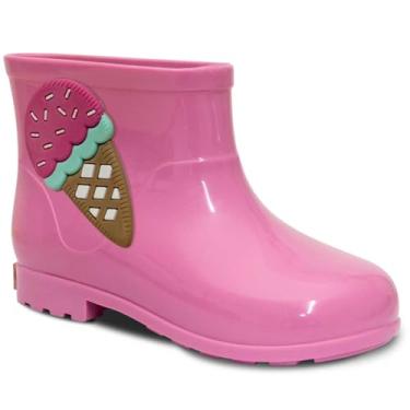 Imagem de Bota Galocha Moda Infantil Nº 21 ao 26 Botinha Feminina Menina Sorvete 09.39 (Rosa, BR, Criança de 1 a 3 anos, Numérico, 22)