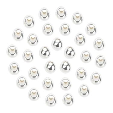 Imagem de MUUNN 100 peças de contas de tungstênio para amarrar mosca, tungstênio (bola de cabeça da Nymph para amarrar moscas 5 cores (prata, 2,3 mm) (3/32 pol.)