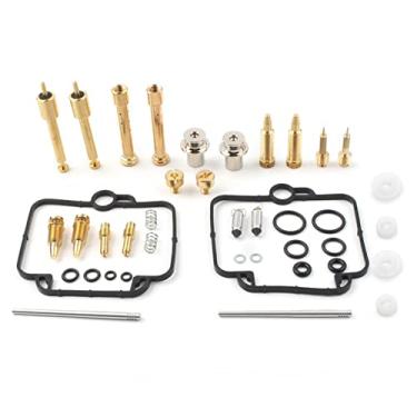 Imagem de Kit de reparo de carburador de motocicleta para Suzuki GS500E DR350 DR250S/SE GSX1100 BST33 BMW F650 peças de jatos de junta de agulha flutuante (cor: 1 conjunto)