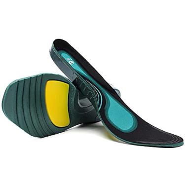 Imagem de DRKA Palmilha para alívio da fascite plantar para homens, palmilha de suporte de arco para pés planos, palmilhas de botas de trabalho para homens e mulheres