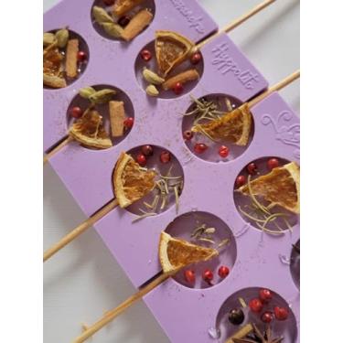 Imagem de Confeitaria dos moldes, L18 Molde de silicone pirulito redondo petit para decorar