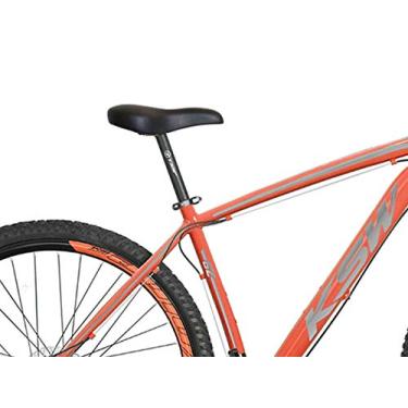 Imagem de Bicicleta Aro 29 KSW XLT em Aluminio 6061 com Freio a Disco, Garfo de Suspensão 80mm de cursor com 21 Marchas Relação 3x7,17,Laranja Neon Preto
