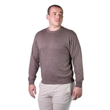 Imagem de Suéter Listrado Tricôt Masculino Broken Rules 590160 Marrom-Masculino