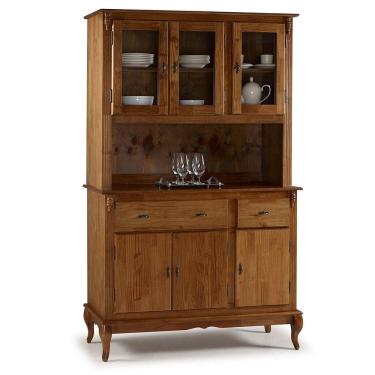 Imagem de Arca Oratório 3 Portas 2 Gavetas Imbuia Verniz