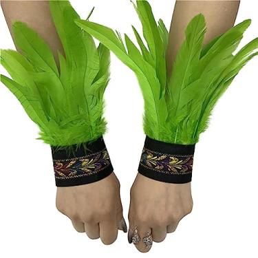 Imagem de Pulseiras de penas, 1 par de algemas de pulso de penas, pulseiras de tapa de penas, decoração de pulseira, fantasia, festa à fantasia/422