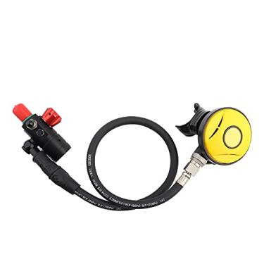 Imagem de Válvula de Mergulho, Válvula do Cilindro do Tanque de Oxigênio do Mergulho da Liga de Alumínio Com Equipamento de Mergulho do Calibre