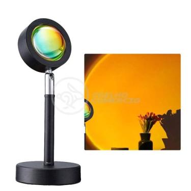 Imagem de Mini Ring Light Sunset Projetor Lâmpada Tiktok Usb Presente Dia Dos Na