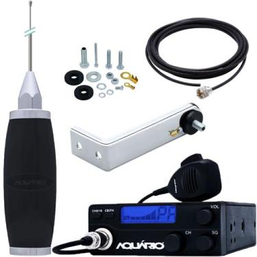 Imagem de Radio Móvel Px 40 Canais AM Antena Maria Mole 2,70m Cabo 5,5m Suporte 